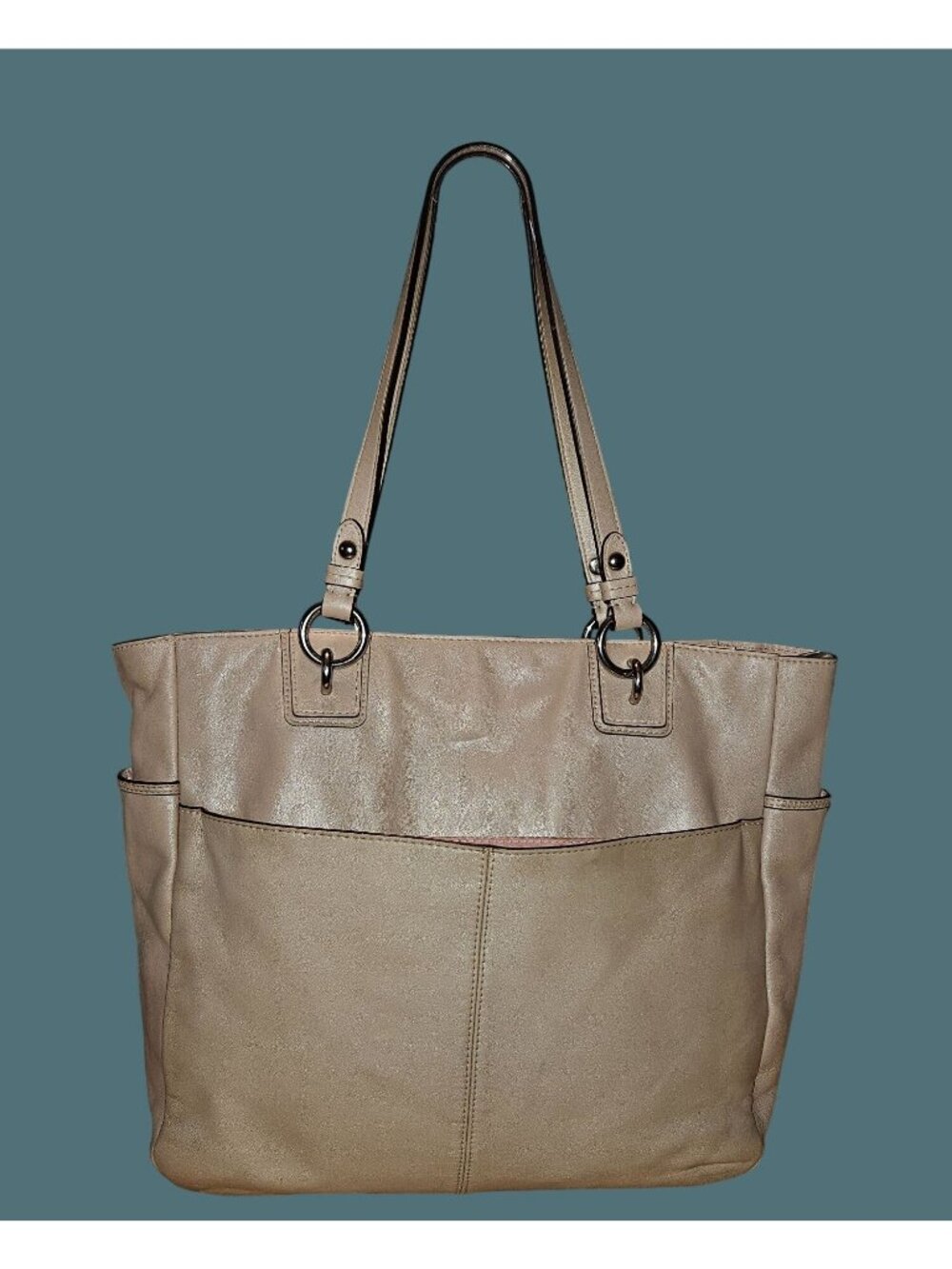 Coach Gallery Soft Leather Zipper Tote Shoulder Bag - Picture 2 of 16